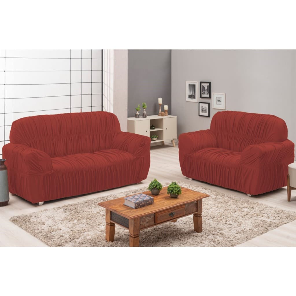 Jogo Capa de Sofa Elasticada 3 E 2 Lugares  TELHA