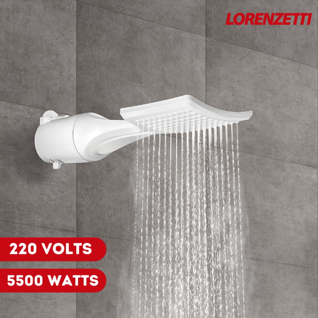 Chuveiro Ducha Multitemperaturas Loren Shower Ultra Lorenzetti 220V 5500W Branco