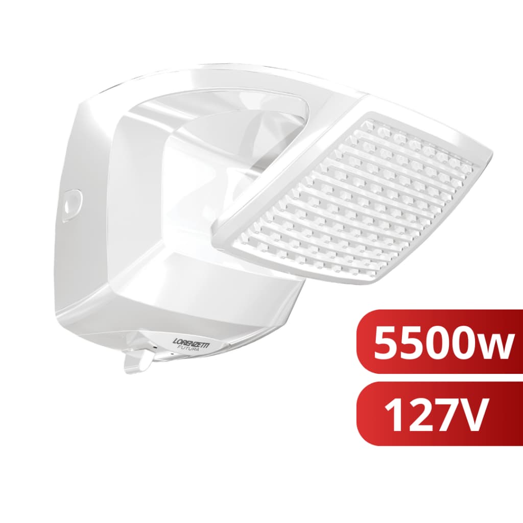 Chuveiro Ducha Futura Multitemperaturas Branco 127v 5500w Lorenzetti