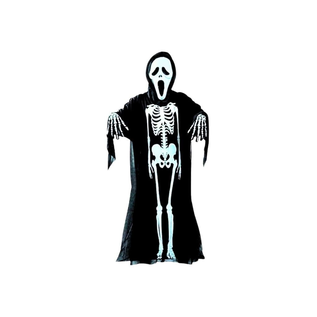 Fantasia Completa Pânico Terror (Esqueleto) Infantil 3 PÇS