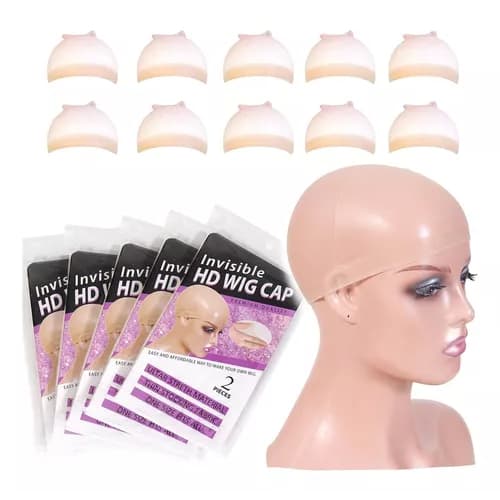Touca Wig Cap HD Invisível Para Laces Perucas com 2un