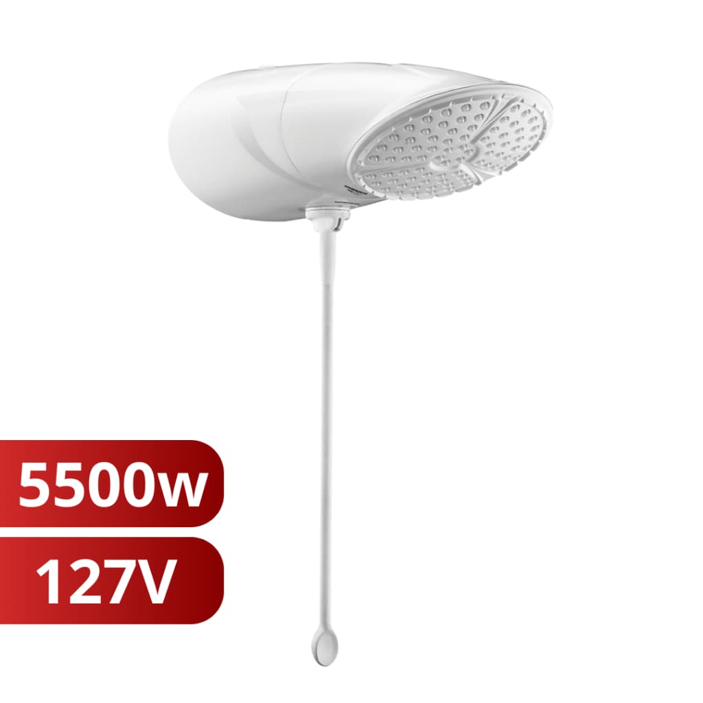 Chuveiro Ducha Top Jet Multitemperaturas Branco 127v 5500w Lorenzetti