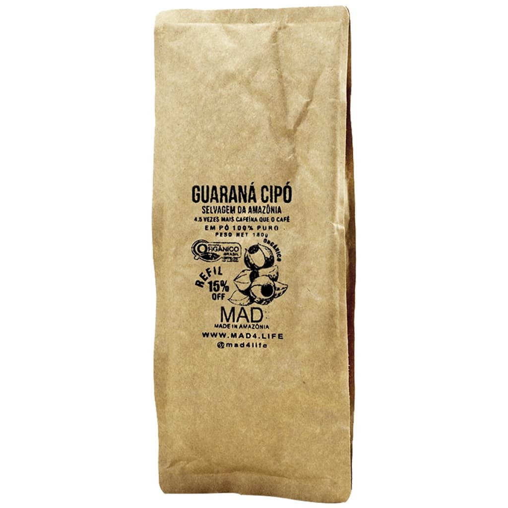 Guarana Cipó Selvagem Da Amazonia Organico Em Po 180g Mad