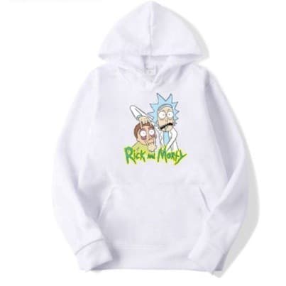 Casaco de Moletom Canguru Rick And Morty Algodão Unissex Desenho Rick And Morty