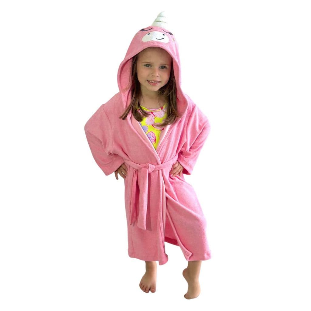 Roupão Infantil Algodão Menino Menina Atoalhado Verão Praia Piscina