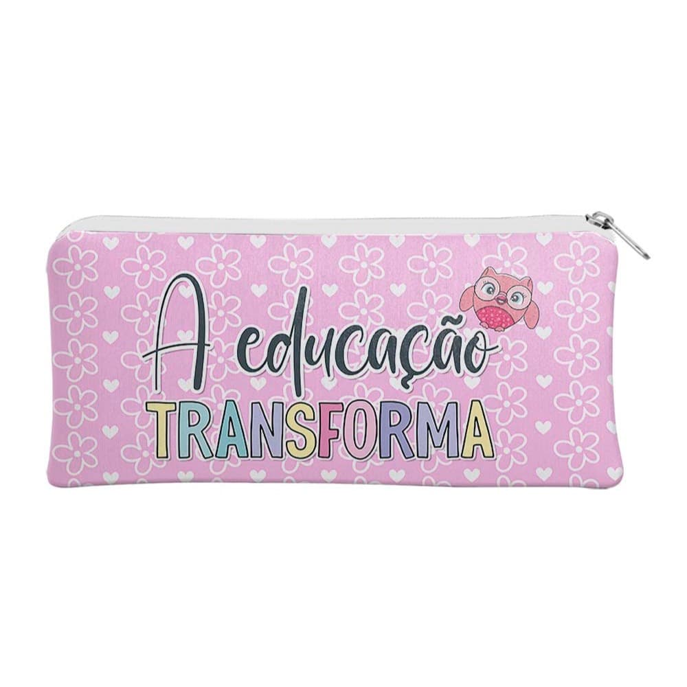 Estojo Slim Lembrancinha Dia dos Professores Personalizada 6/15/Brinde escolar/Estojo com sua logomarca/Volta as Aulas