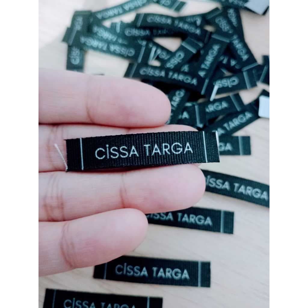 100 Etiquetas de GORGURÃO Personalizadas SUA MARCA 1x5cm (QUALQUER COR)