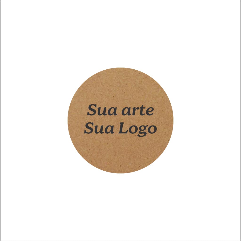 Adesivo em Kraft Personalizado com sua Logo ou Arte