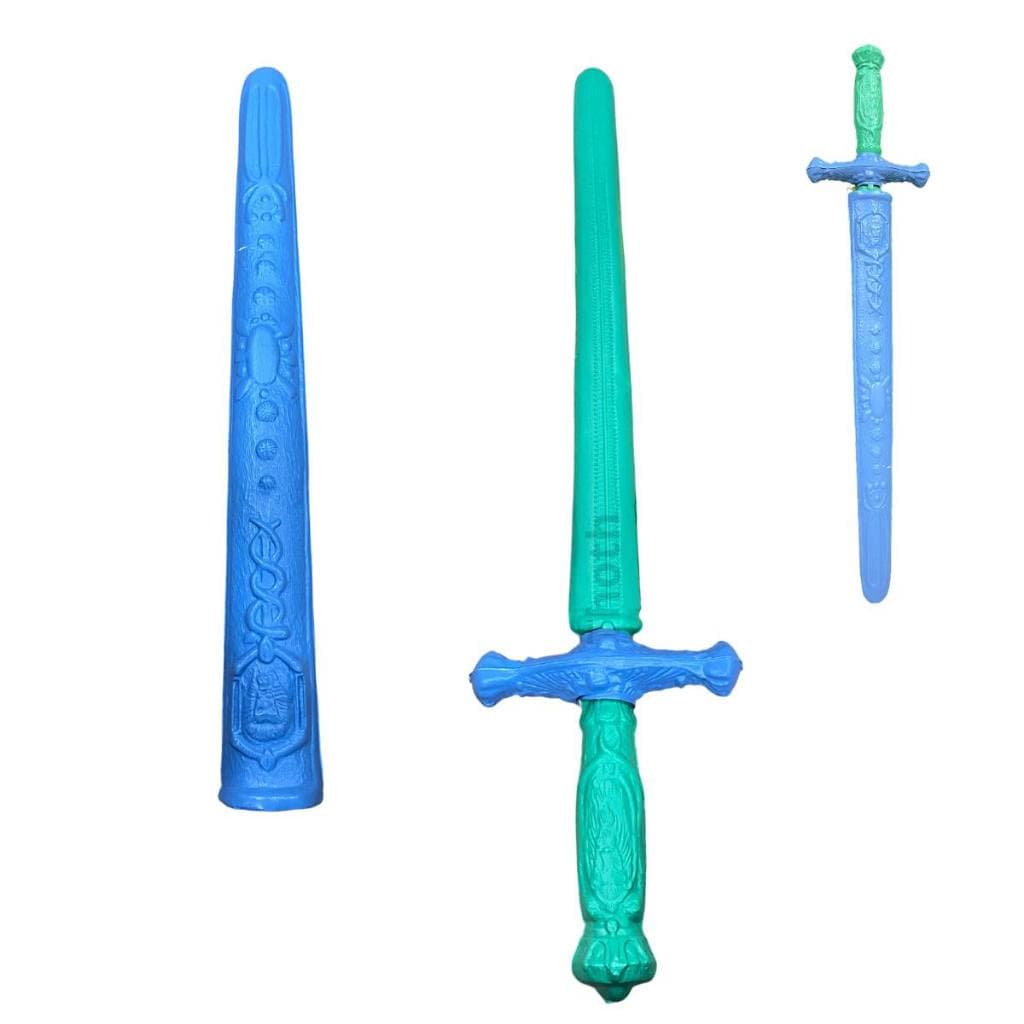 Espada De Brinquedo Kit C/2 Grande Rei Medieval Infantil Menino com Bainha