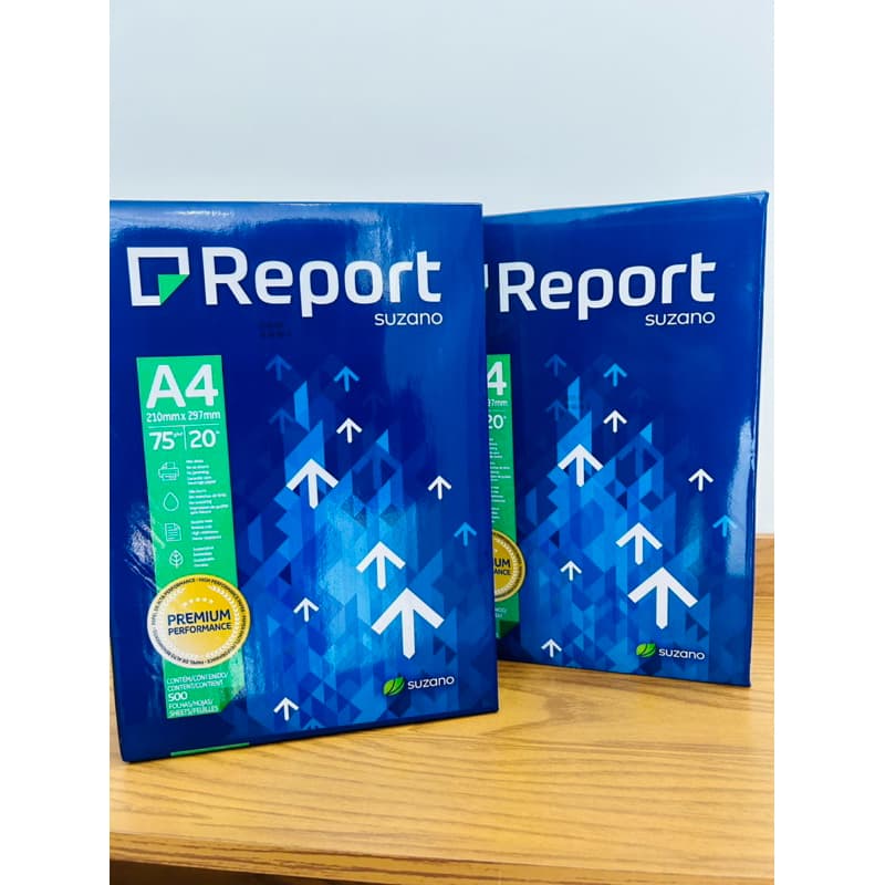 Papel A4 Sulfite Report 210x297 75g Resma 500 Folhas Cor Branco