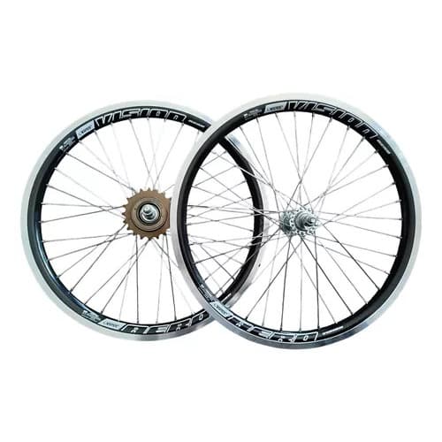 Par Rodas Aro 20 Aero Infantil Viper/Vzan Preto 36F. (Montado)