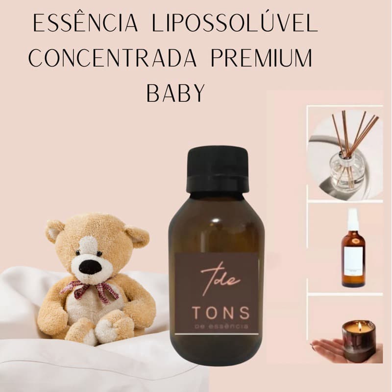 Essencia concentrada Baby lipossolúvel para velas e difusores 100ml