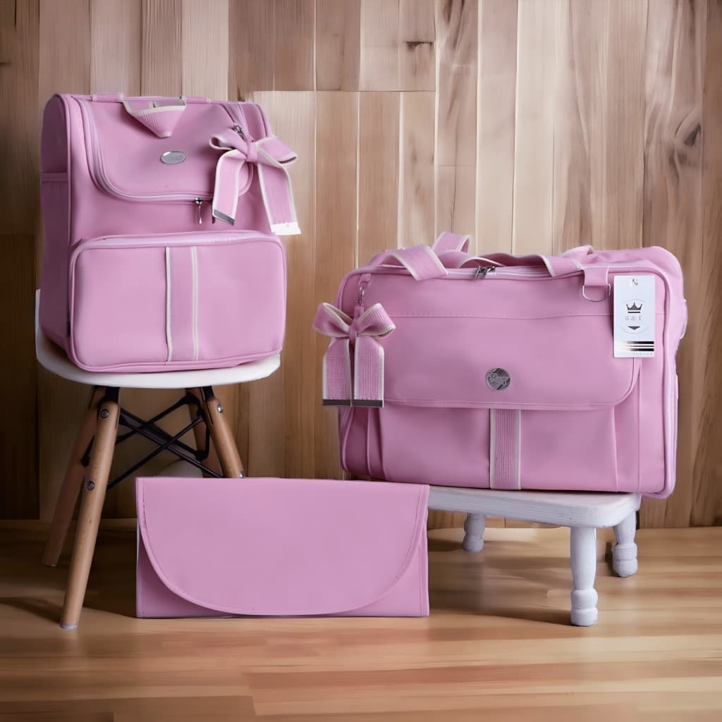 Kit Bolsas Maternidade Tipo Mala Impermeável e Térmica para Bebê