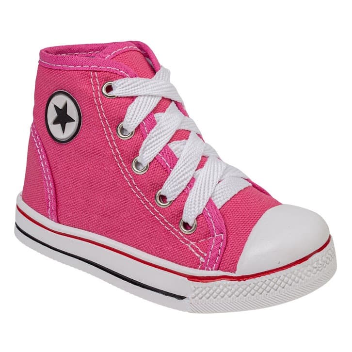 Tenis Cano Alto Infantil Feminino Pink  *ENVIO IMEDIATO*