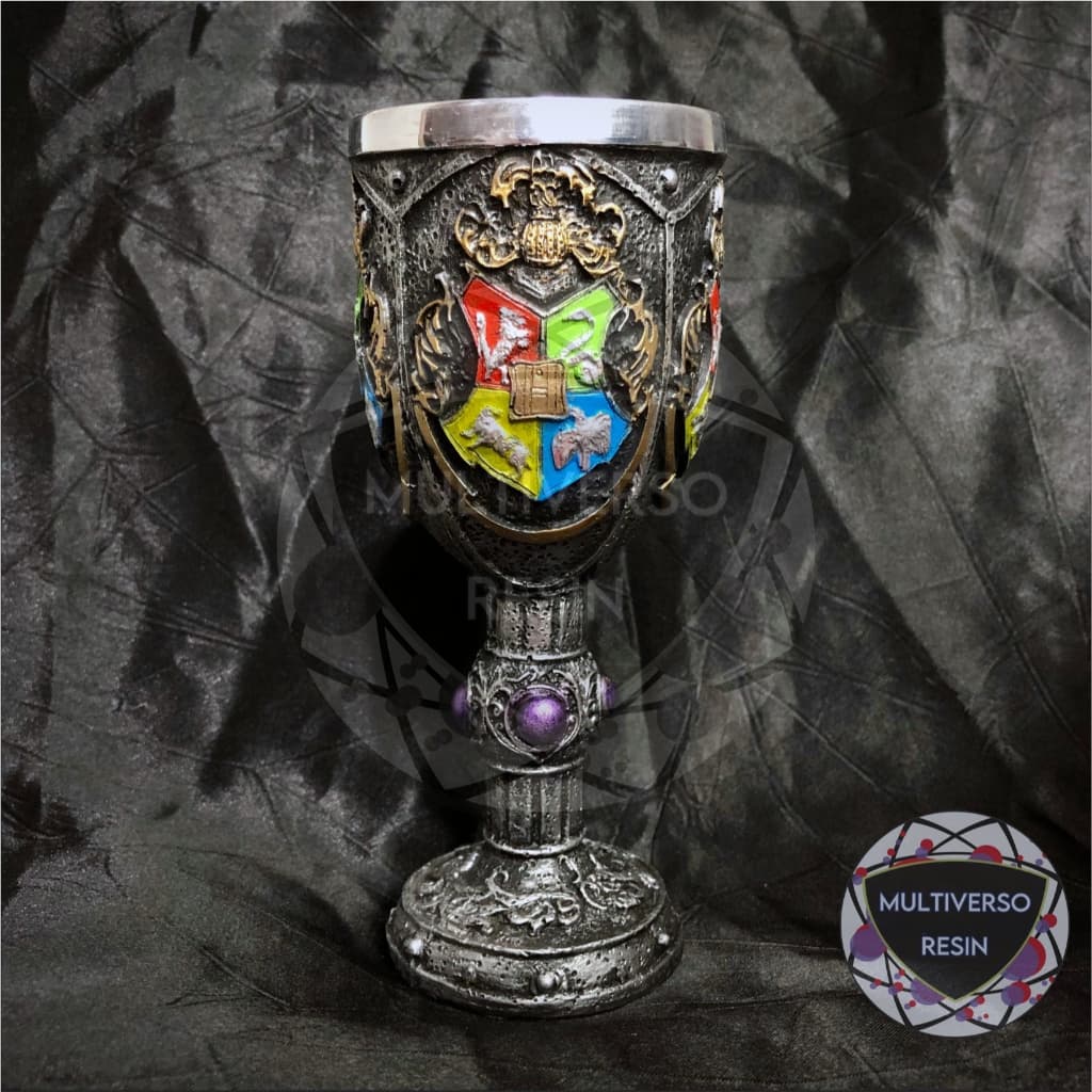 Cálice/Taça Harry Potter 4 Escolas 3D Resina