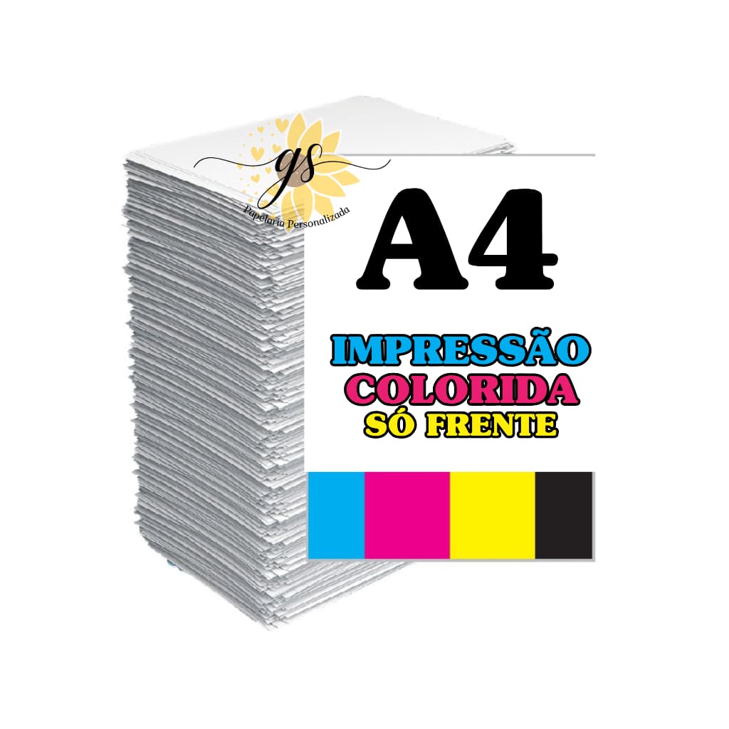Impressão A4 - Só Frente (Colorida)