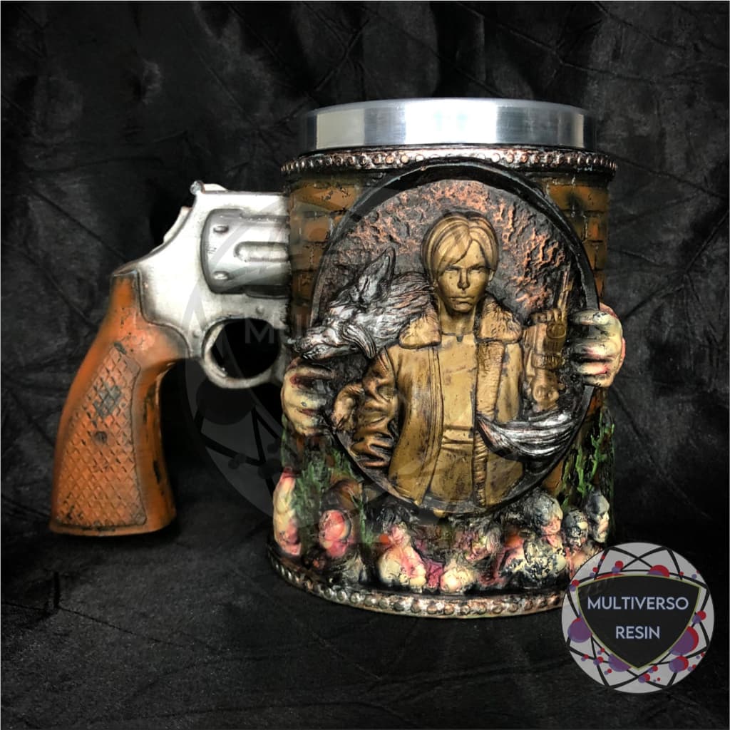 Caneca/Copo Leon S. Kennedy Resident Evil 4 - 3D Resina
