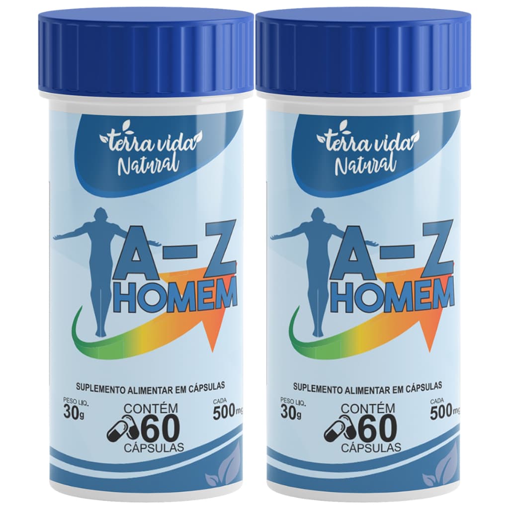 Kit com 2 Multivitamínico A-Z Homen 120 cápsulas
