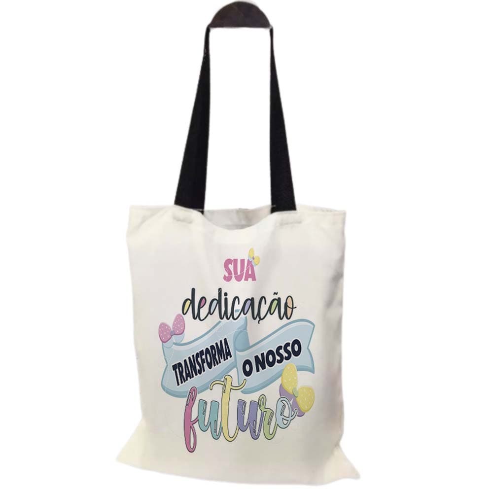 Ecobag Personalizada Lembrancinha dia dos professores 30 x 40 cm