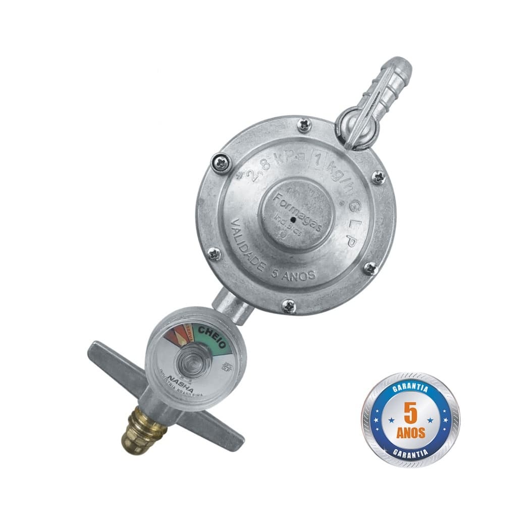 REGULADOR GAS C/MANOMETRO 1KG IMAR 728/06 BLISTER COM 1,20 DE MANGUEIRA