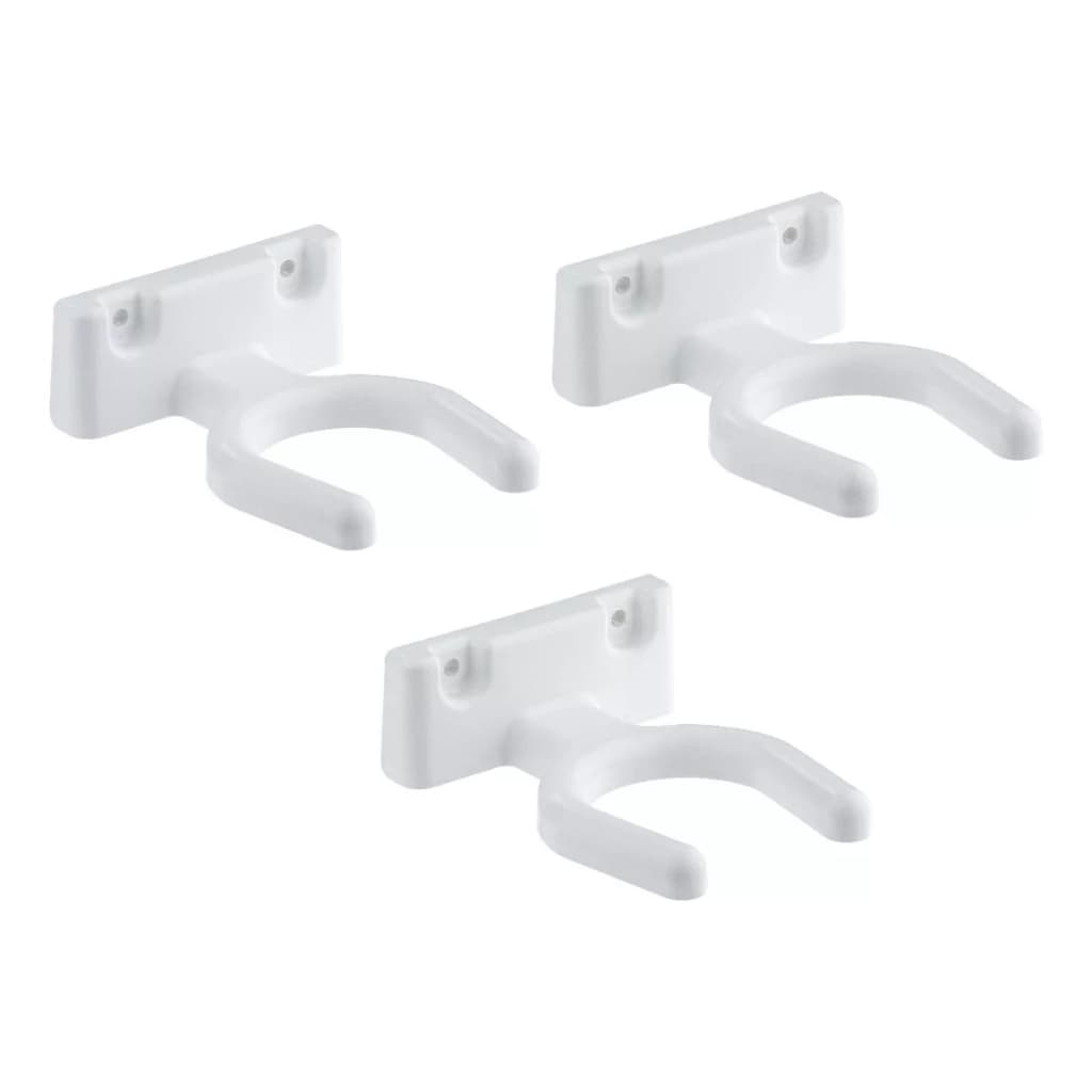 3 Suporte De Parede Violão Ukulele Gancho Preto/Branco