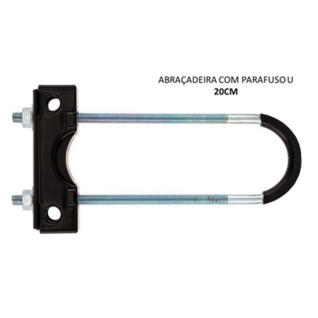 Suporte Abraçadeira De Cadeirinha Baby Bike Kalf Dianteira Grande 20 Cm