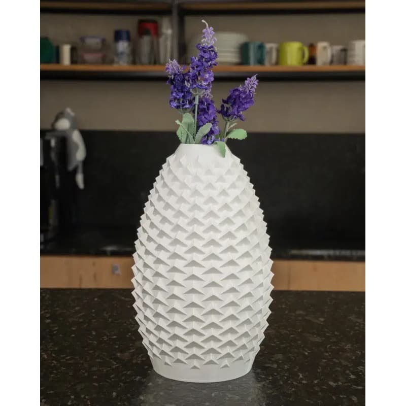 Vaso Decorativo Geométrico 3D em PLA - Vaso Moderno para Sala e Escritório 15cm, 20cm, 25cm