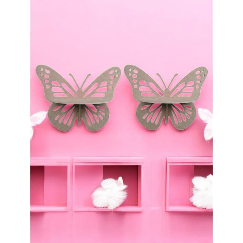 Prateleira Decorativa Borboleta em MDF - Design Exclusivo