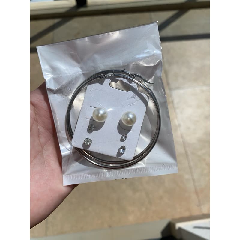 KIT DE LINDOS BRINCOS AÇO INOX 316L, ARGOLA, BRINCO DE PÉROLA E PONTOS DE LUZ