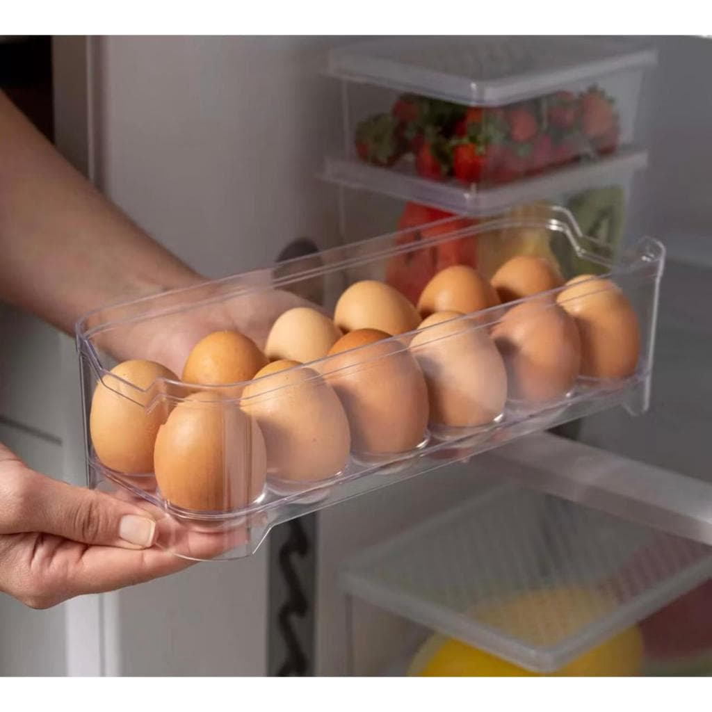 ORGANIZADOR PORTA OVOS DE ACRILICO 12 CAVIDADES PARA GELADEIRA RÍGIDO - UZ422