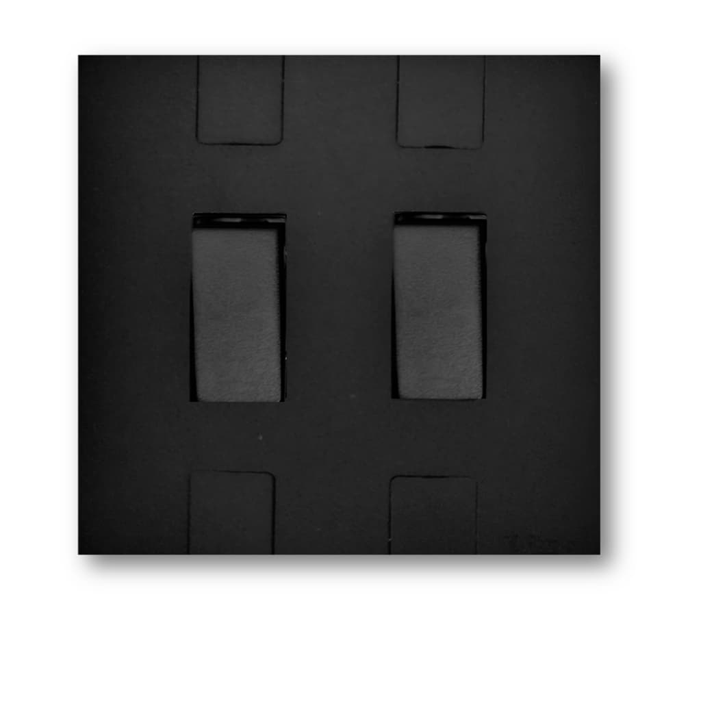 Interruptor 4x4 - 2 Teclas Interruptores Paralelo Preto Fosco