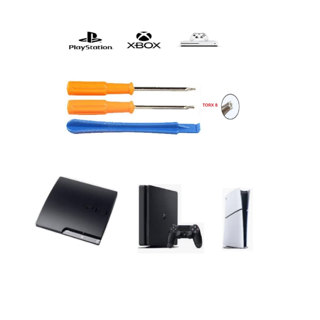 Chave Torx T8  com furo guia para abrir console PS3 PS4 PS5 Xbox One Xbox 360