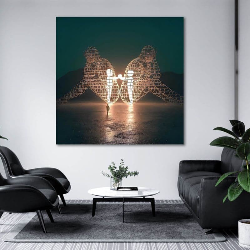 Quadro decorativo arte humana psicologia terapia medicina consultório decoração psicopedagoga
