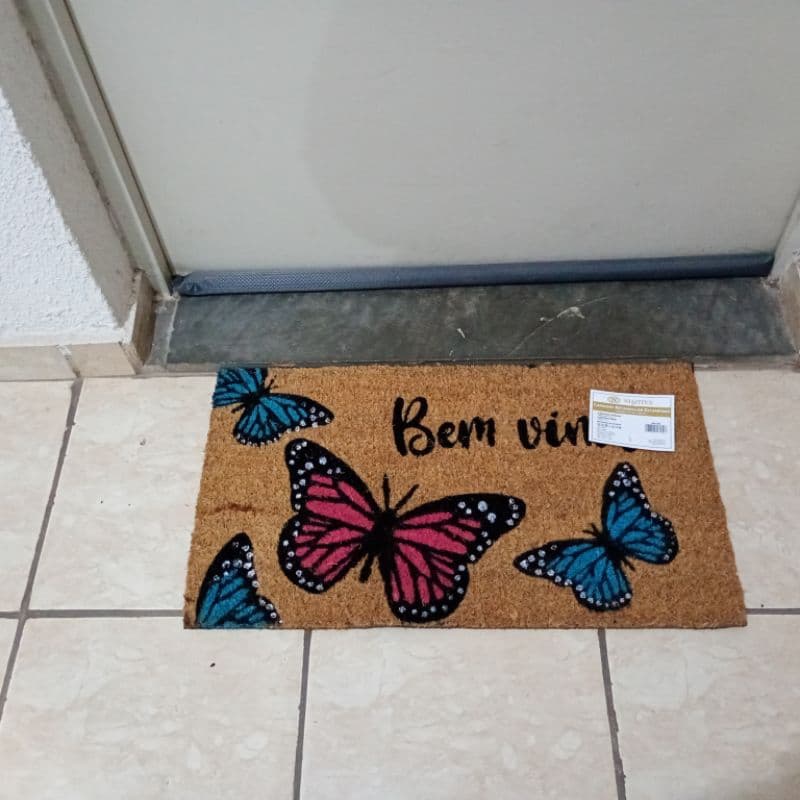 Capacho retangular estampado