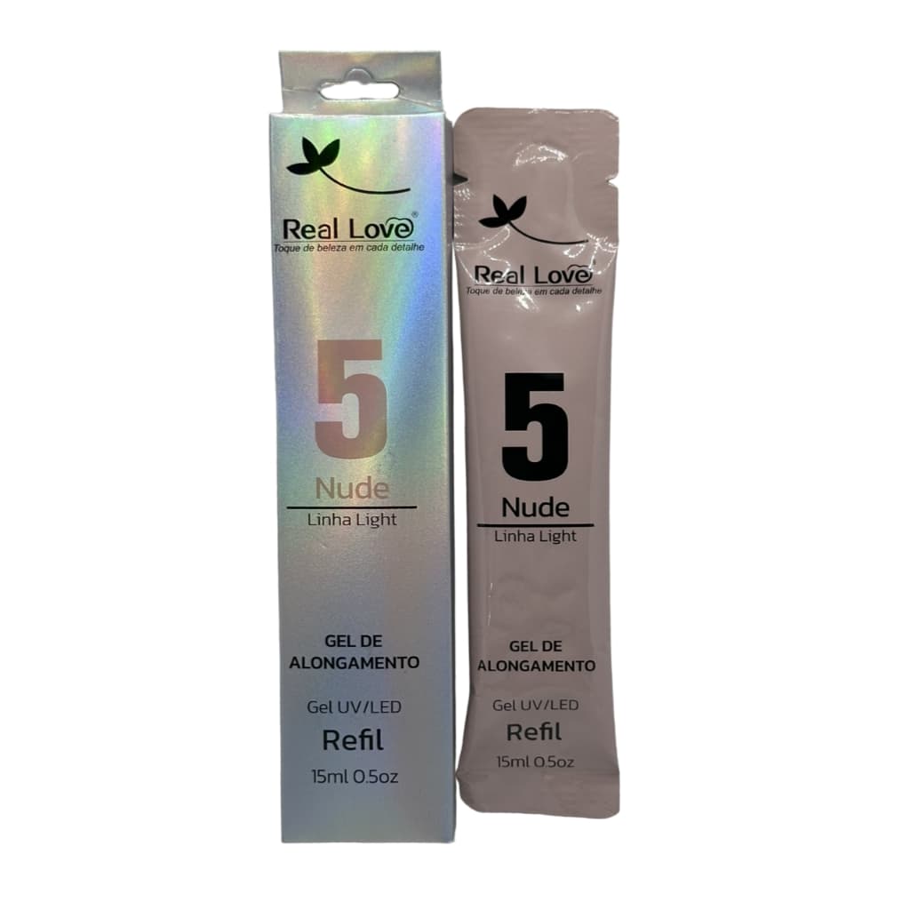 Sachê Refil Sculping Gel Unhas Light 15ml - Real Love
