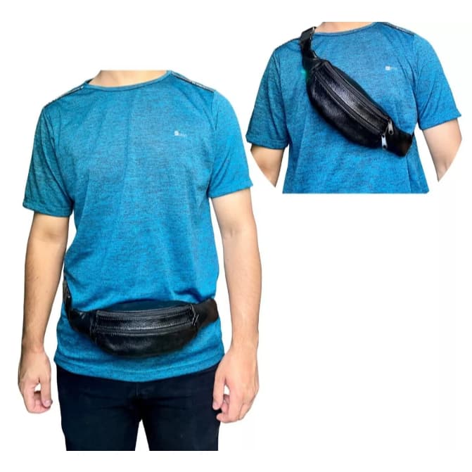 Pochete Masculina em Couro Legitimo