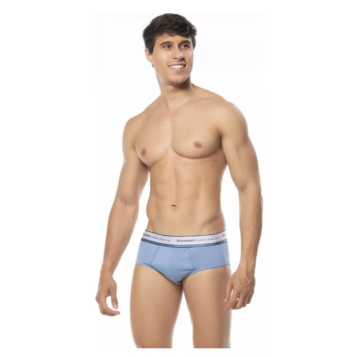Kit  3, 6, 9 ou 12 cuecas slip microfibra Keeper Soft 365 Sortidas com forro