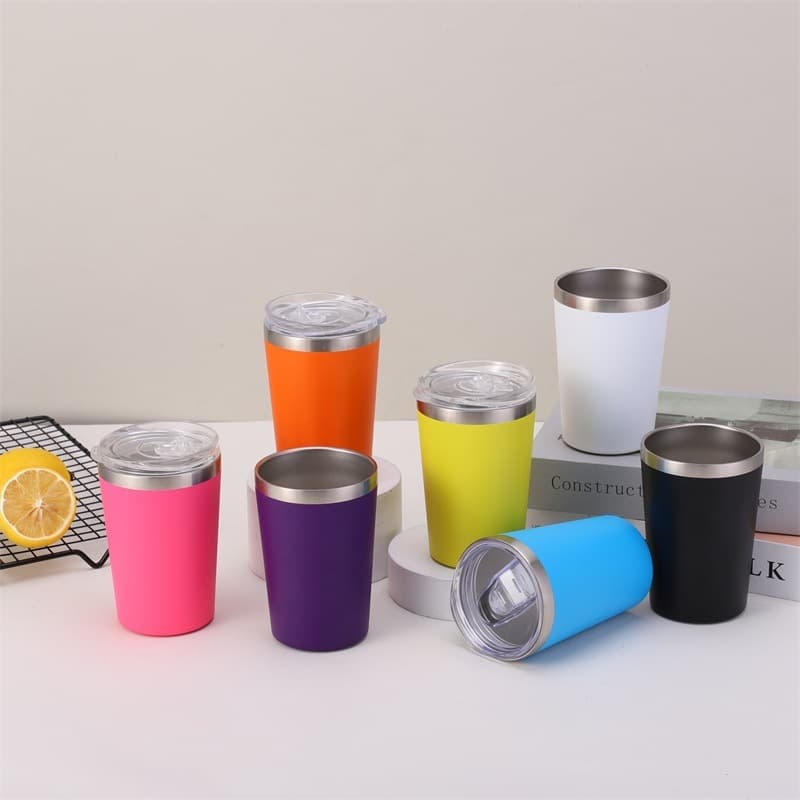 Copo Aço Inox térmico com tampa Acrílico 350ML