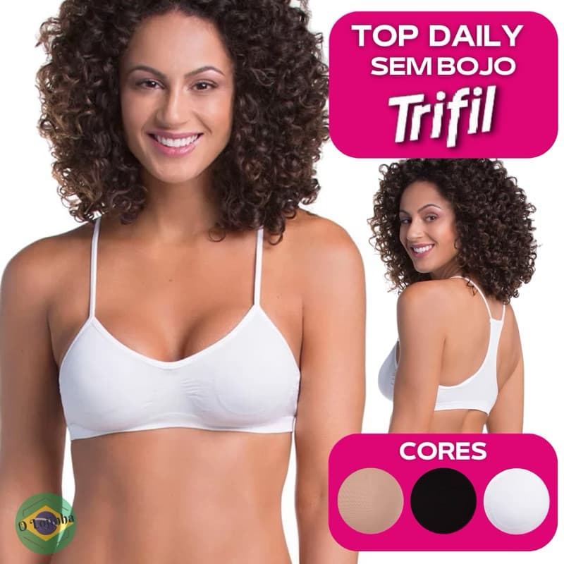 Sutiã Top Nadador Sem Bojo Trifil Sem Costura