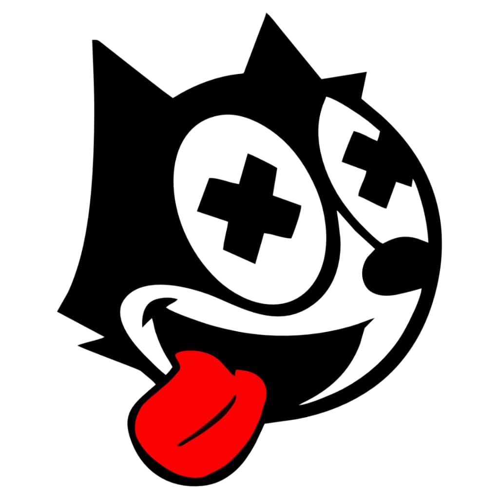 Adesivo Gato Felix Carro Moto Grau