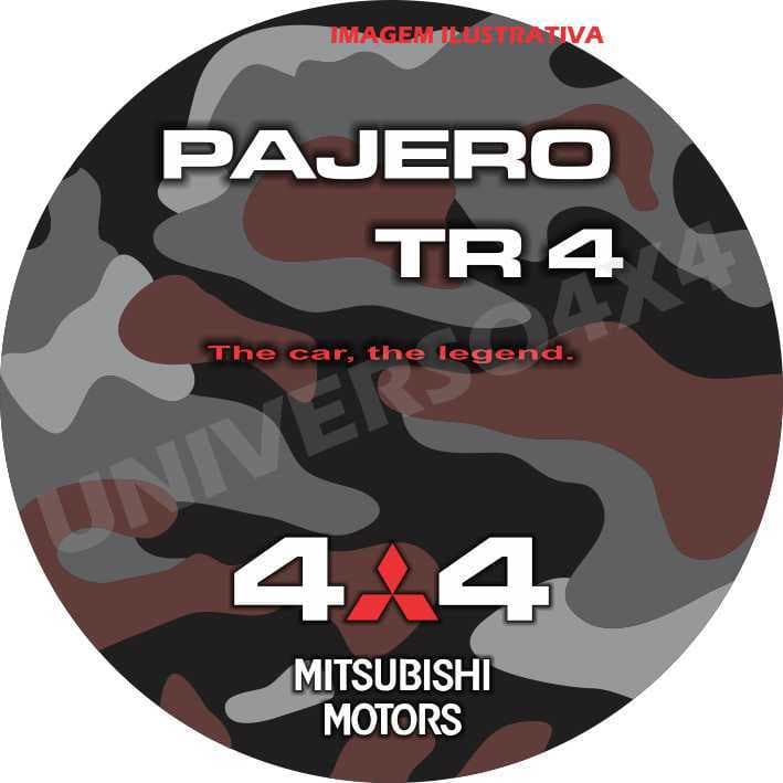 Capa Estepe Tr4 Pajero Full Mitsubishi 4x4 Camuflada Marrom Offroad M-12