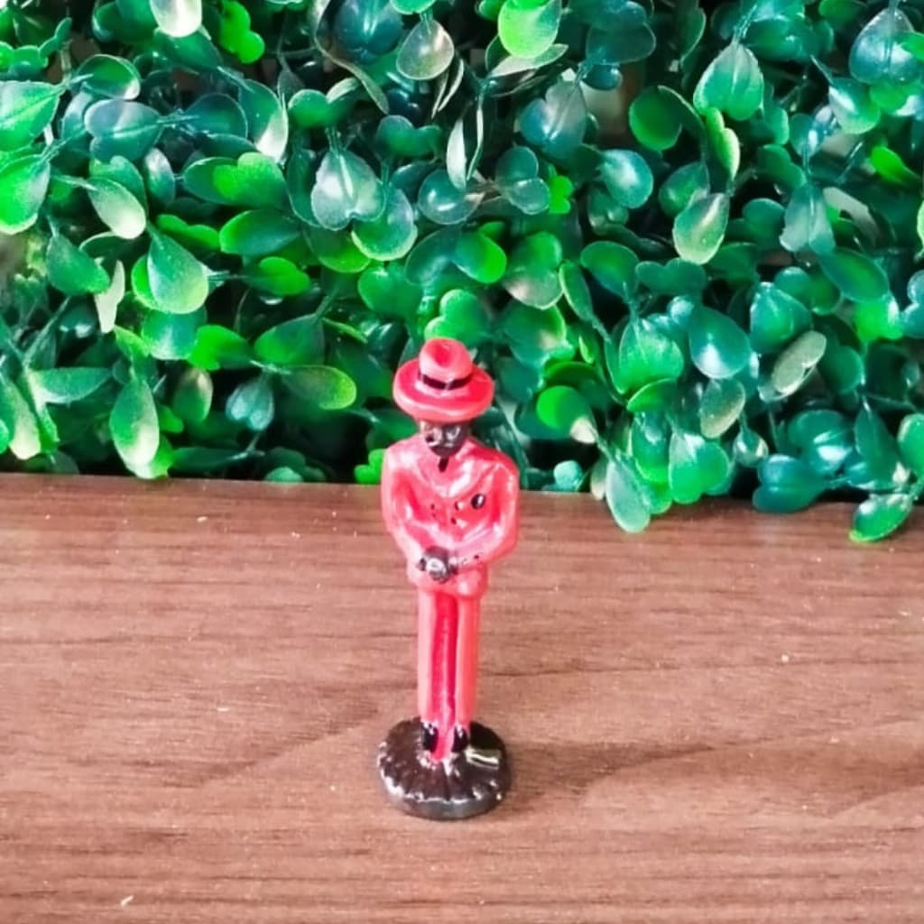 zé Pelintra de Chumbo Vermelho Belissimo