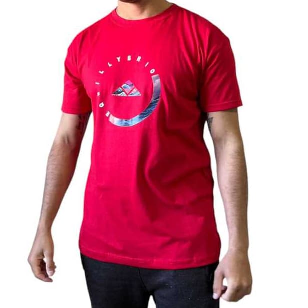 Camiseta Adulto  Slim EQUILLYBRIO   Estilo Americano malha 100%algodão Confortável