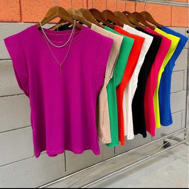 Regata Lisa Básica Elegante Frente Única Moda Blogueira Blusa Feminina