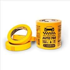 Kit 5 Fita Crepe Automotiva Amarela 18x40 Adelbras