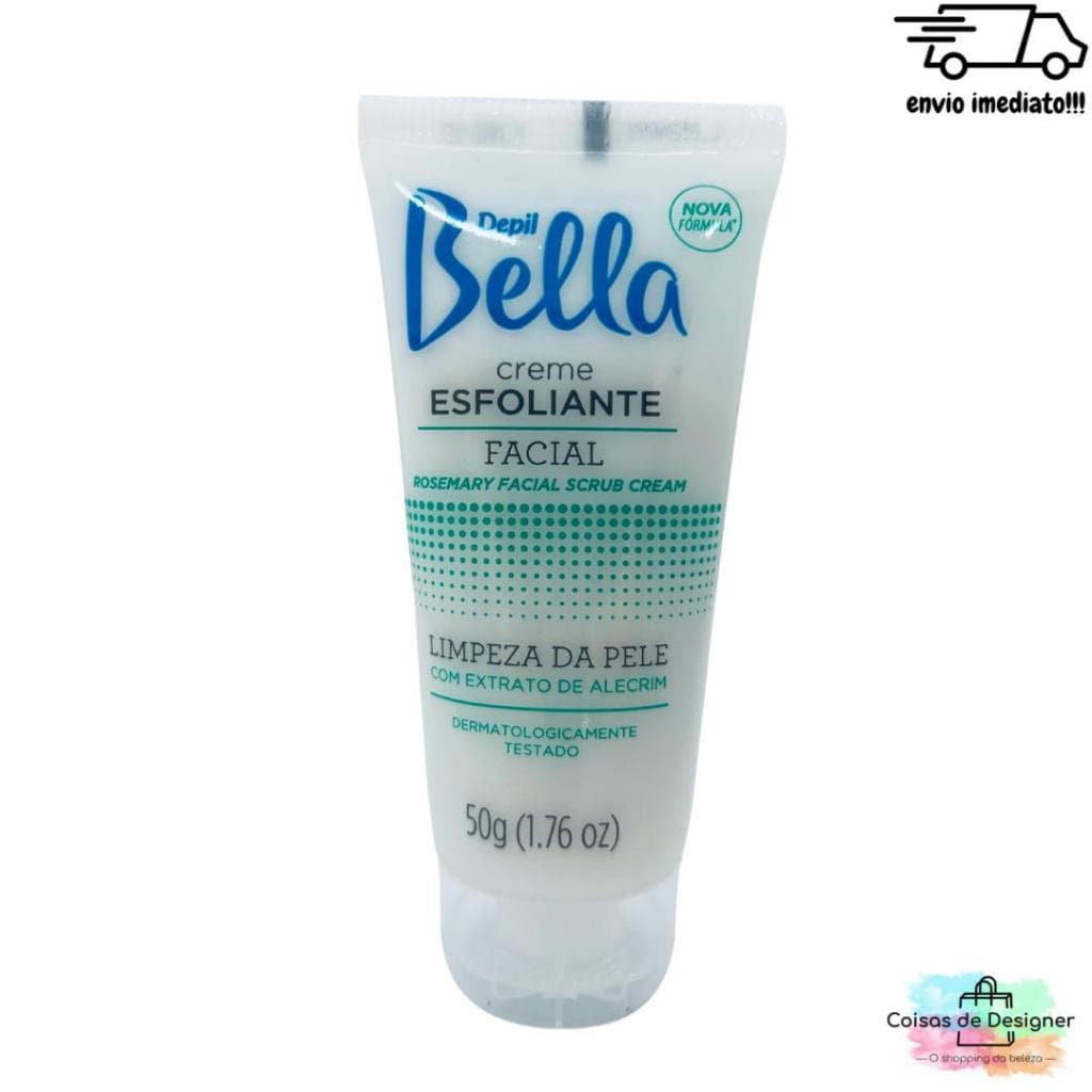 Esfoliante Creme Facial Extrato Alecrim 50g - Depil Bella