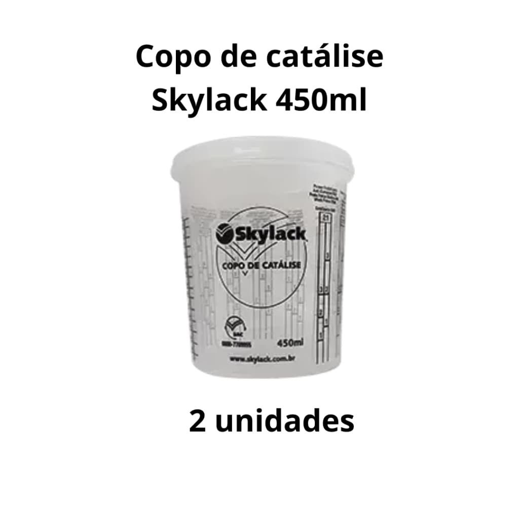 Kit 2 Copo de Catálise 450ml Skylack