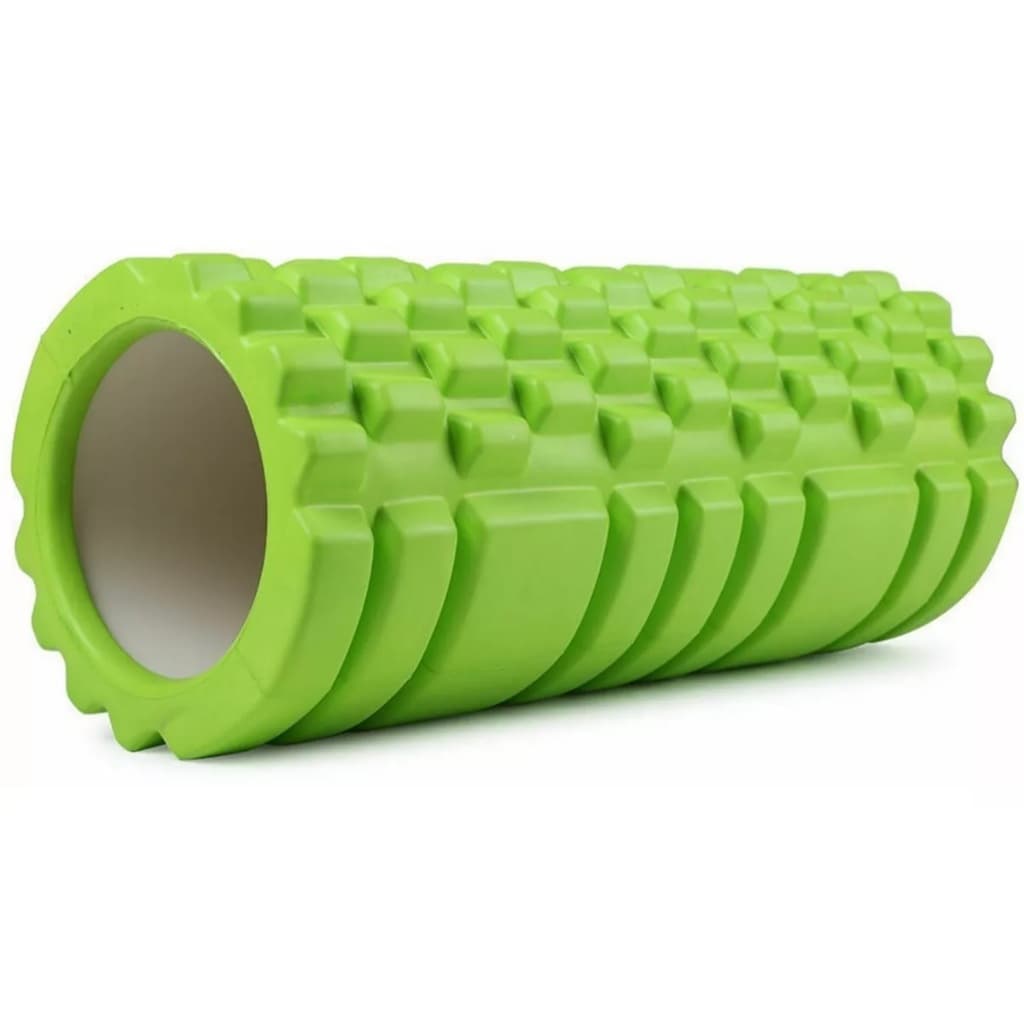 Rolo Massagem Foam Roller Liberação Miofascial Soltura - Verde  Promoção