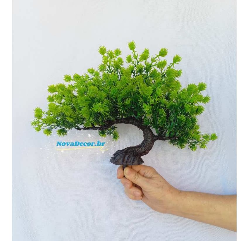 Bonsai Verde Artificial planta de  Plástico P/ Decoração Casamento, Arranjos, Decorar Festas e casa