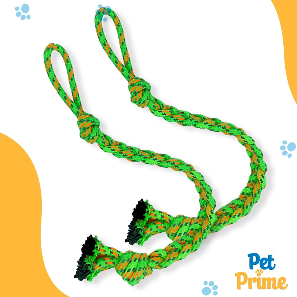 Kit 2 Brinquedo para Cachorro Mordedor Corda 60cm Puxador de Corda Diversão Pet Savana Pet